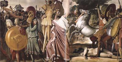 Jean Auguste Dominique Ingres Romulus as Conqueror of King Acron (mk04) oil painting image